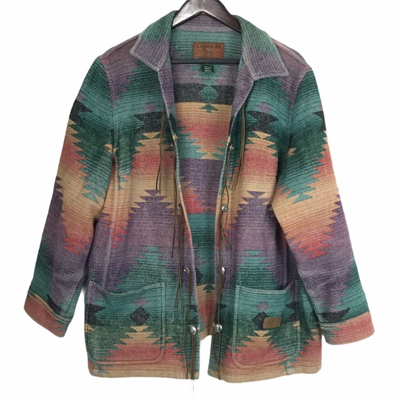 Lauren Ralph Lauren Jackets & Blazers - Ralph Lauren Western Wool Aztec Blanket Jacket